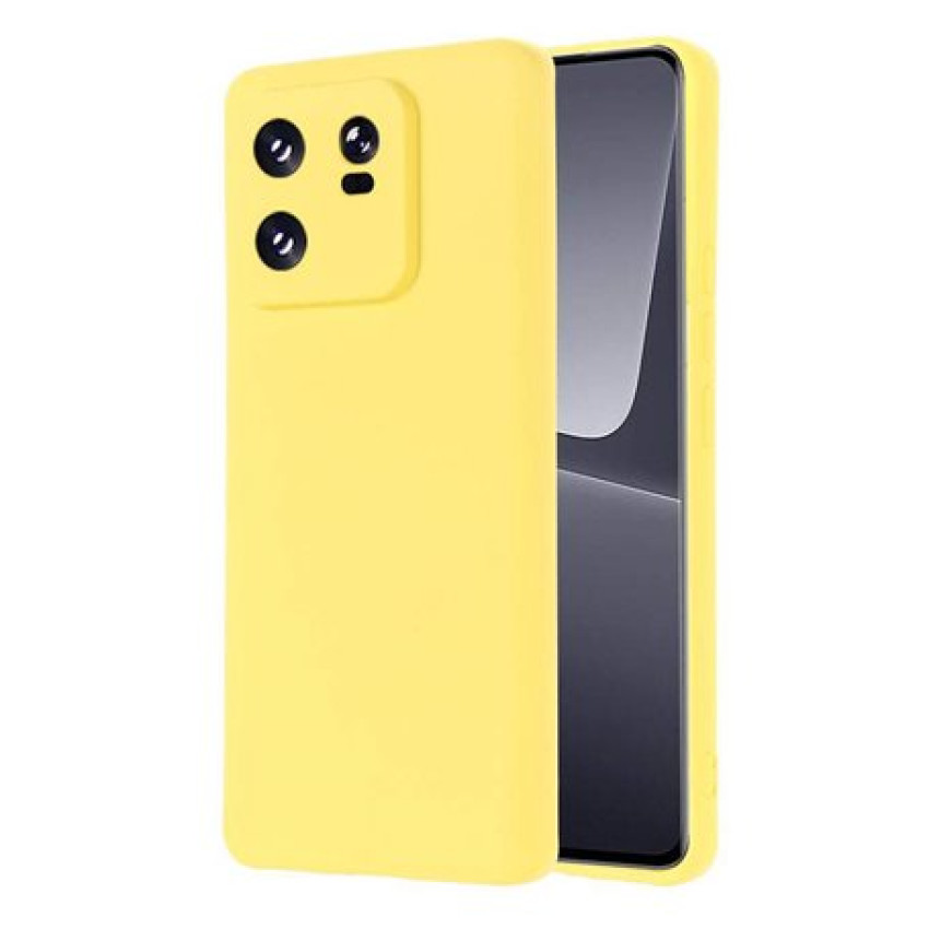 Θήκη Πλάτης Σιλικόνης Soft για Xiaomi Mi 13T - Χρώμα: Κίτρινο