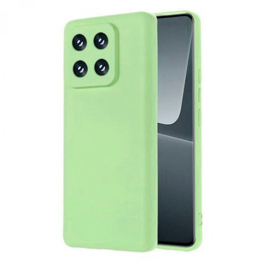 Θήκη Πλάτης Σιλικόνης Soft για Xiaomi Mi 14 Pro - Χρώμα: Απαλό Πράσινο