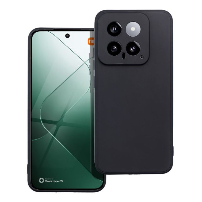 Θήκη Πλάτης Σιλικόνης Soft για Xiaomi Mi 14 - Χρώμα: Μαύρο