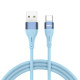 BWOO X280C Καλώδιο Φόρτισης & Μεταφοράς Δεδομένων USB-A σε Type-C 3A 1m - Χρώμα: Μπλε