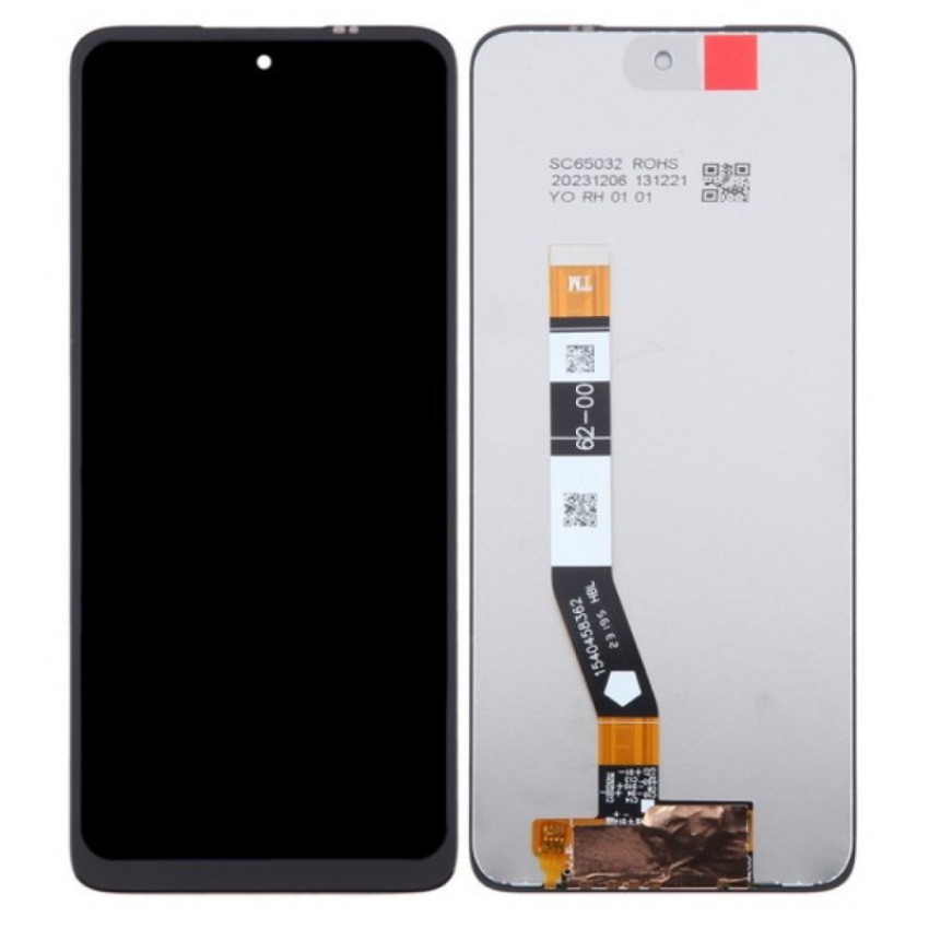 Οθόνη LCD με Μηχανισμό Αφής για Motorola G54 - Χρώμα: Μαύρο
