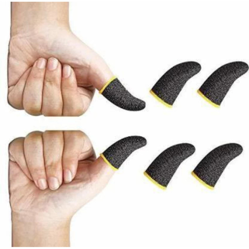 Γάντια Δαχτύλων Joystick Mobile Finger Sleeve 2 Τεμάχια Για PUBG - Χρώμα: Mαύρo