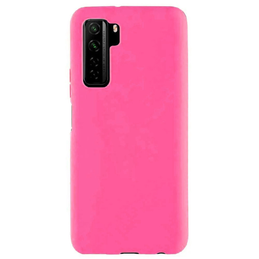 Θήκη Πλάτης Σιλικόνης Απλή για Huawei P40 Lite 5G - Χρώμα: Φούξια