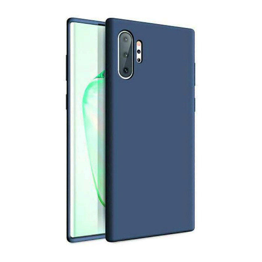 Θήκη Πλάτης Σιλικόνης Απλή για Samsung Galaxy Note 10 - Χρώμα: Μπλέ