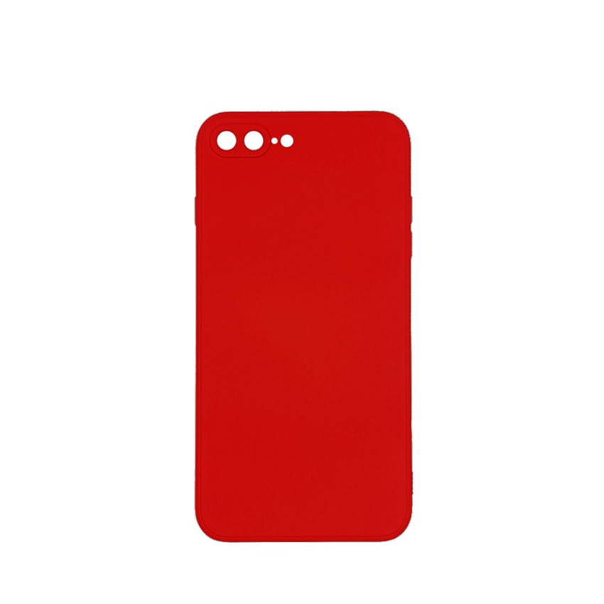 Θήκη Πλάτης Σιλικόνης Απλή για Apple iPhone 7 Plus/8 Plus - Χρώμα: Κόκκινο