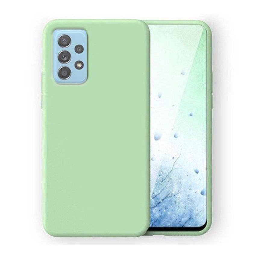 Θήκη Πλάτης Σιλικόνης Soft για Samsung Galaxy A52/A52S - Χρώμα: Απαλό Πράσινο