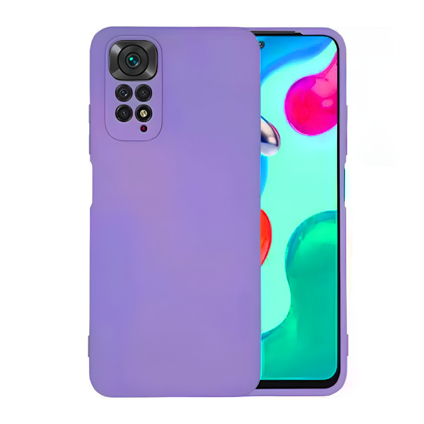 Θήκη Πλάτης Σιλικόνης Soft για Xiaomi Redmi Note 11 Pro - Χρώμα: Μωβ