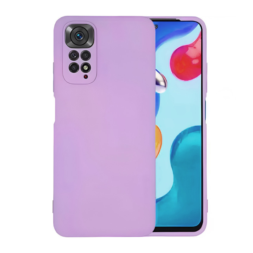Θήκη Πλάτης Σιλικόνης Soft για Xiaomi Redmi Note 11 Pro - Χρώμα: Απαλό Λιλά