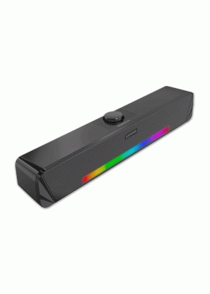 Lenovo TS33-B Wired Bluetooth Soundbar Speaker USB Connection RGB - Color: Black