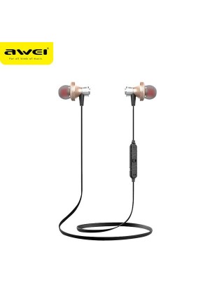 Awei A860BL Bluetooth Magnet Earphone - Color: Gold