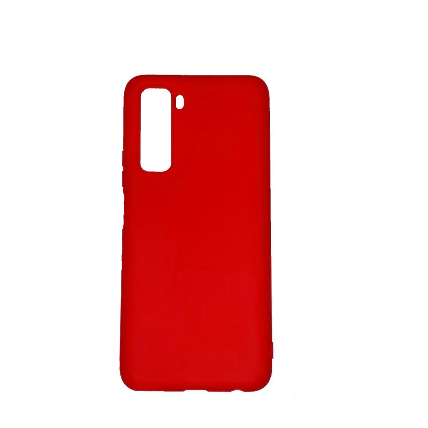 Θήκη Πλάτης Σιλικόνης Απλή για Huawei P40 Lite 5G - Χρώμα: Κόκκινο