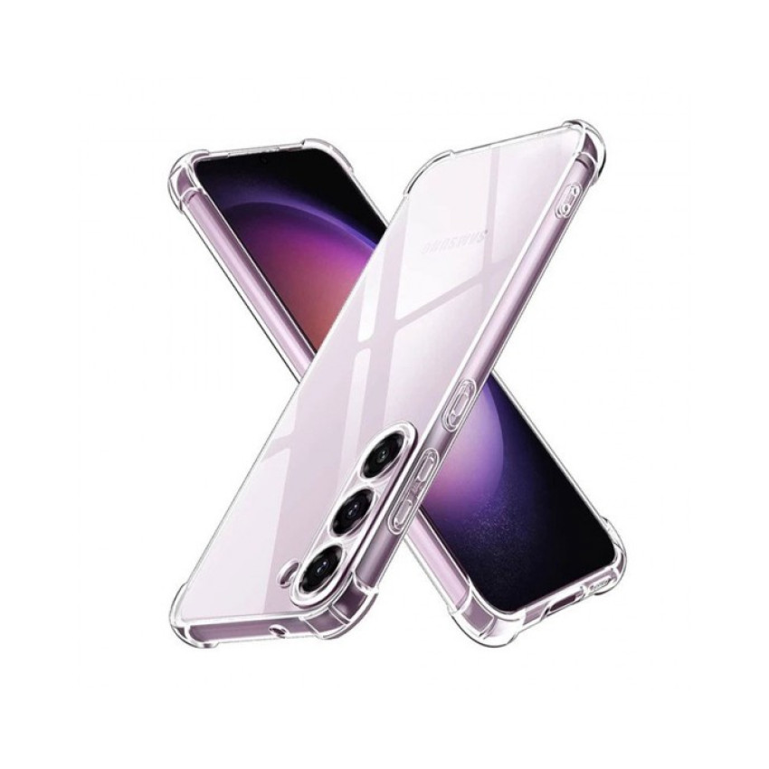 Θήκη Πλάτης Σιλικόνης Anti Shock για Samsung Galaxy S23 FE - Χρώμα: Διάφανο