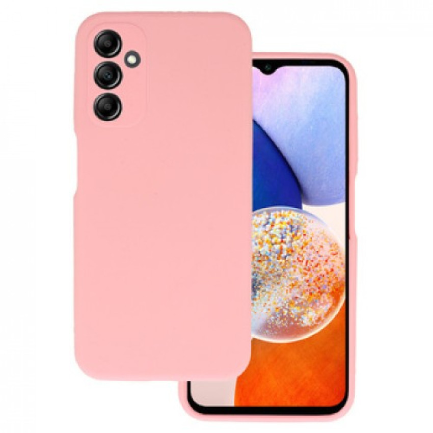 Θήκη Πλάτης Σιλικόνης Απλή για Samsung Galaxy M14 - Χρώμα: Ρόζ