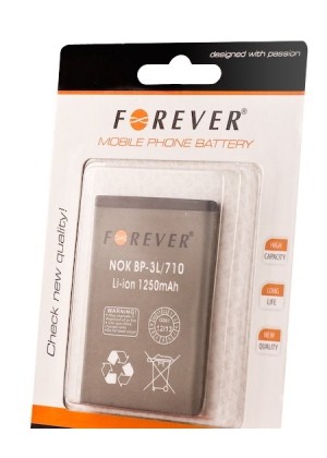 Battery Forever (saame as BP-3L) for Nokia 710 Lumia Li 1250mAh