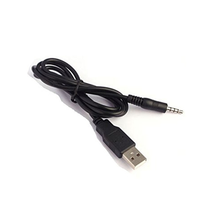 Καλώδιο 3.5mm Jack Male σε USB-A Male 12cm - Χρώμα: Μαύρο