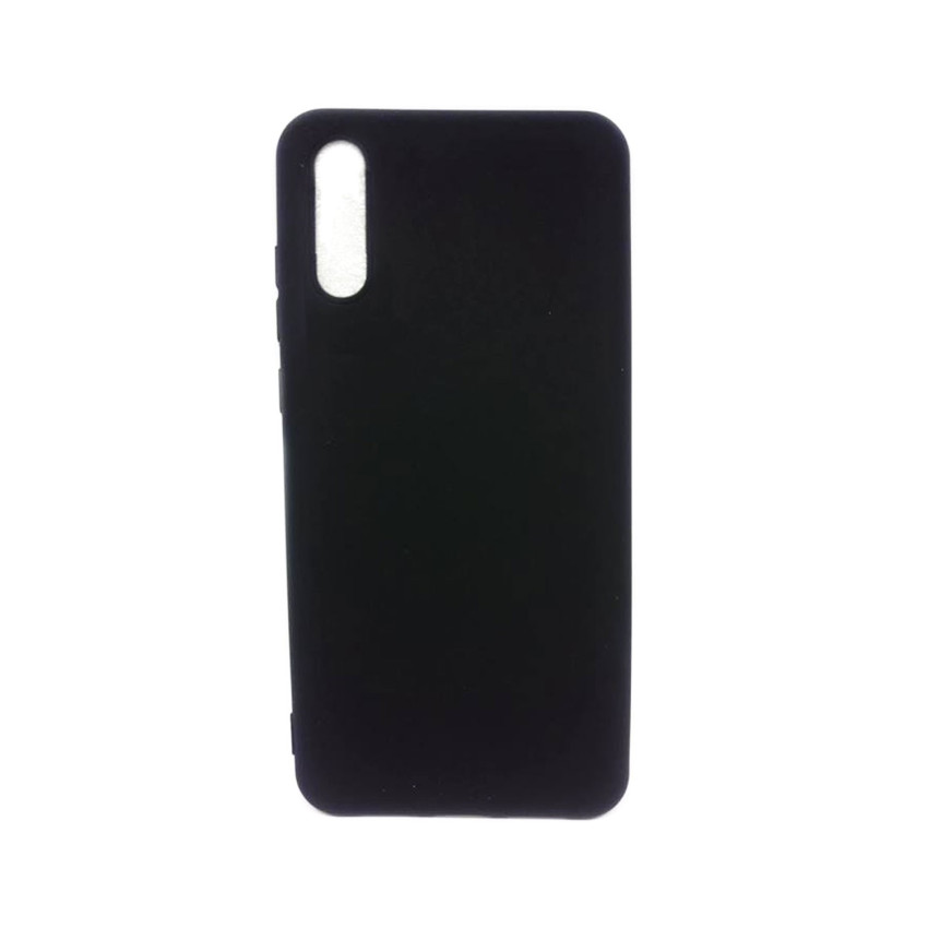 Θήκη Πλάτης Σιλικόνης Απλή για Huawei P20 - Χρώμα: Μαύρο