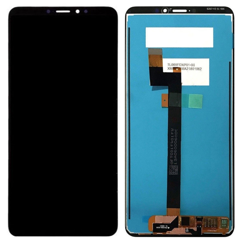OEM Οθόνη LCD με Μηχανισμό Αφής για Xiaomi MI Max 3 - Χρώμα: Μαύρο