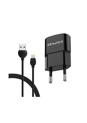 Awei C-832 USB/Lightning Fast Charging and Data Cable - Color: Black