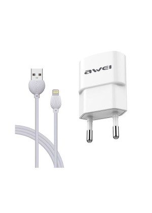 Awei C-832 USB/Lightning Fast Charging and Data Cable - Color: White