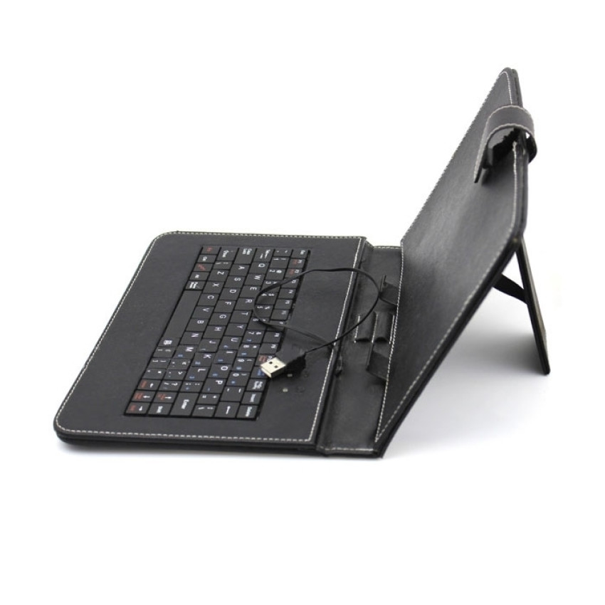 Θήκη Βιβλίο Stand με Πληκτρολόγιο για Universal Tablet 10'' - Χρώμα: Μαύρο