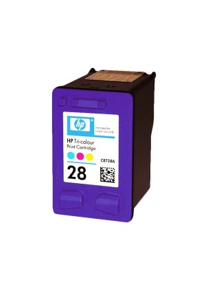 HP 28 Tri Color Inkjet Print Cartridge 8ml (C8728AE BA5)