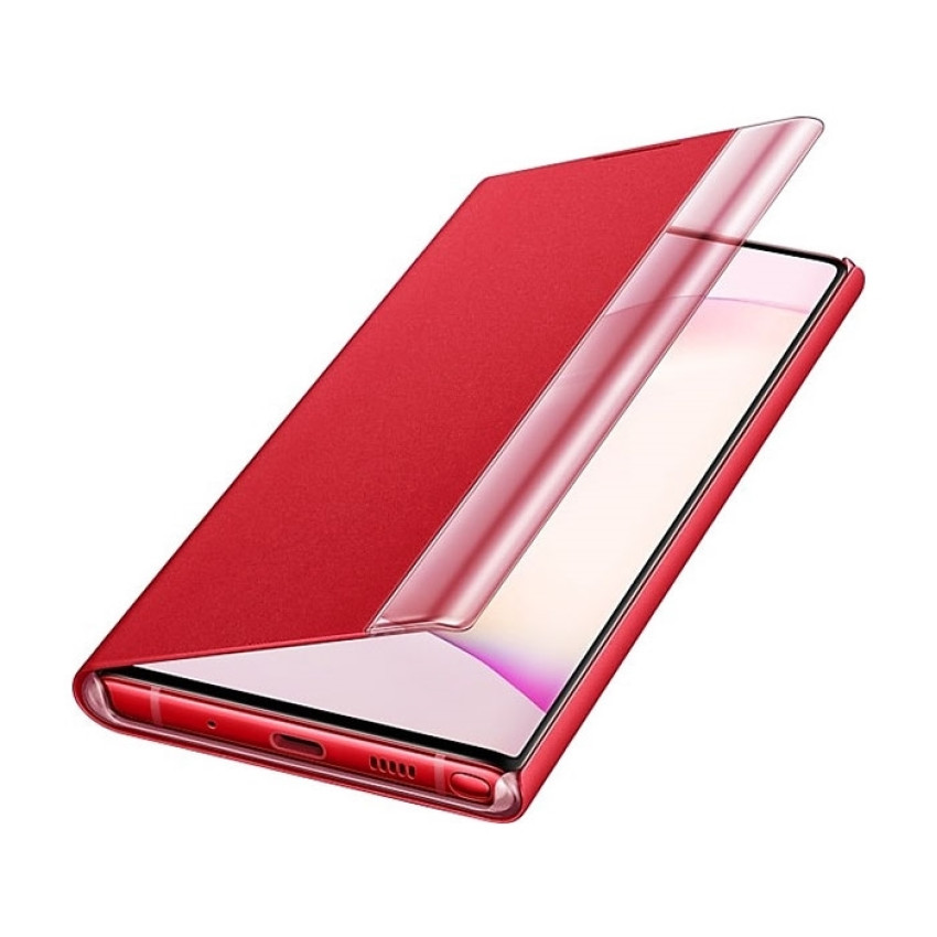 Θήκη Smart View Flip για Samsung A105F Galaxy A10/M105F Galaxy M10 - Χρώμα: Κόκκινο