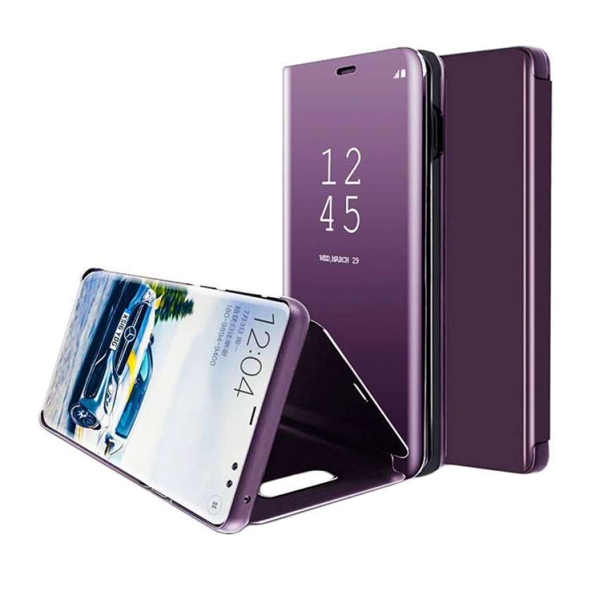 Θήκη Clear View Stand για Xiaomi Redmi 6A - Χρώμα: Μωβ