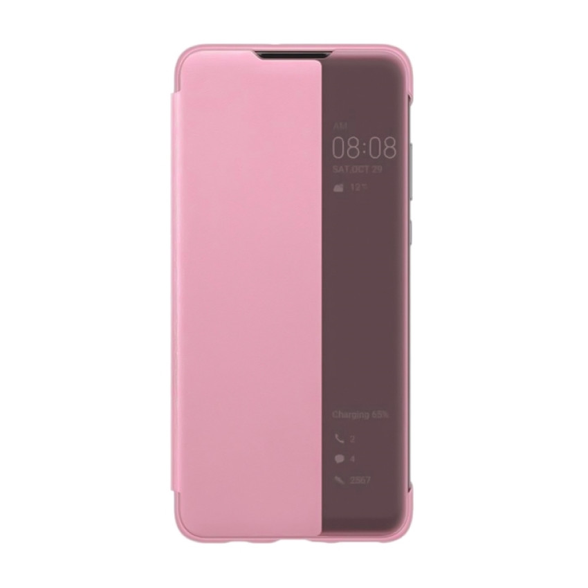 Θήκη Smart View Flip για Samsung A805F Galaxy A80/Galaxy A90 - Χρώμα: Ρόζ