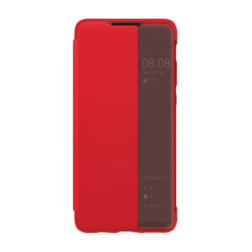 Θήκη Smart View Flip για Samsung A105F Galaxy A10/M105F Galaxy M10 - Χρώμα: Κόκκινο