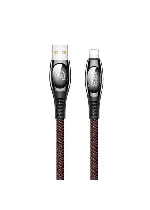 Charging Cable With LCD LED for iPhone (2 Μέτρα) - Color: Red