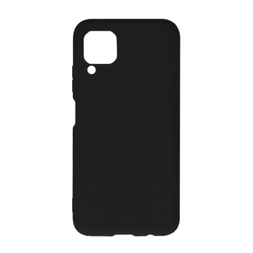 Θήκη Πλάτης Σιλικόνης Απλή για Huawei P40 Lite - Χρώμα: Μαύρο