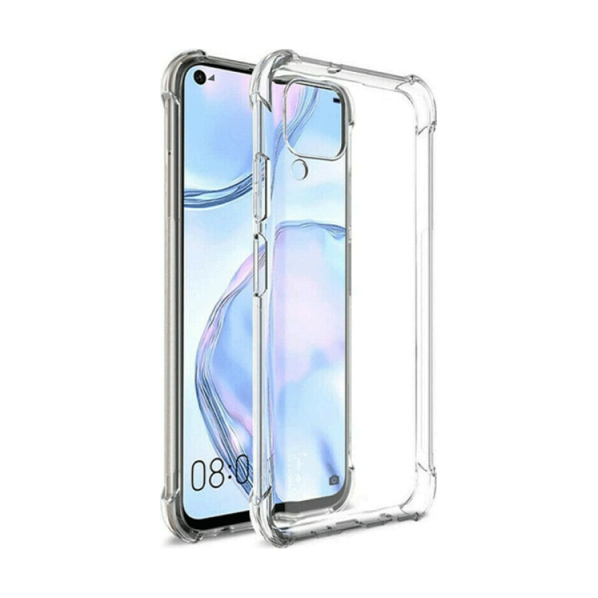 Θήκη Πλάτης Σιλικόνης Anti Shock για Huawei P40 Lite - Χρώμα: Διάφανο