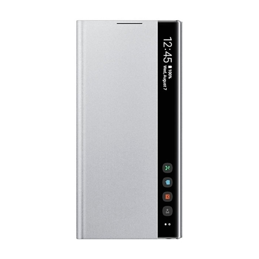 Θήκη Smart View Flip για Xiaomi Mi Note 10 Pro - Χρώμα: Ασημί