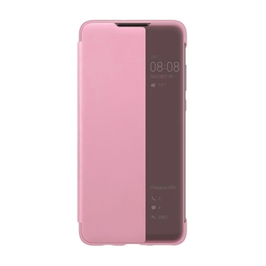 Θήκη Smart View Flip για Huawei P Smart Z - Χρώμα: Ρόζ