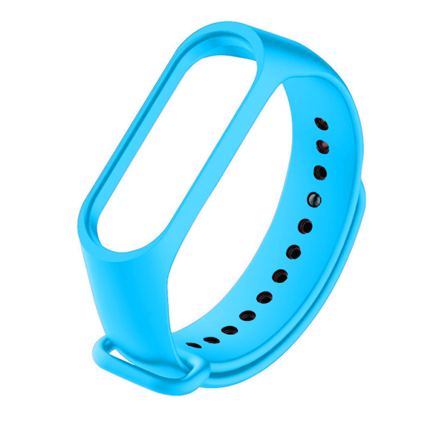 Λουράκι Σιλικόνης για  Xiaomi (Mi Band 3/Mi Smart Band 4) - Xρώμα: Γαλάζιο
