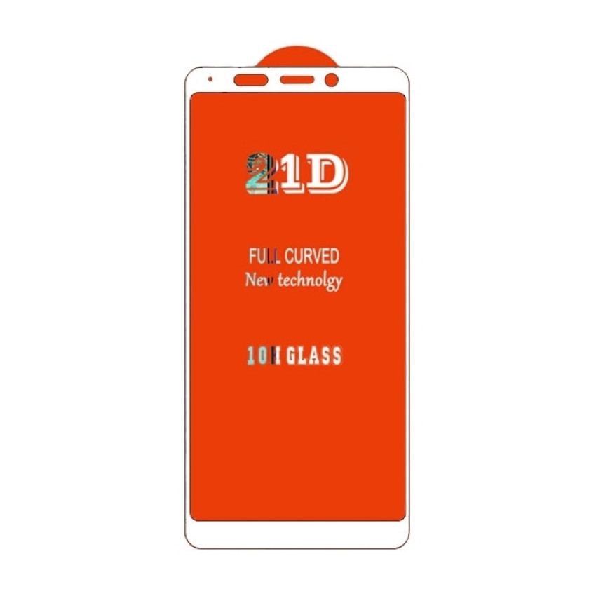 Full Cover Full Glue Tζαμάκι Προστασίας Οθόνης για Xiaomi Redmi 5 Plus - Χρώμα: Λευκό