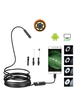 AN98B  Waterproof HD Camera With 6 LED usb 4mm Cable android