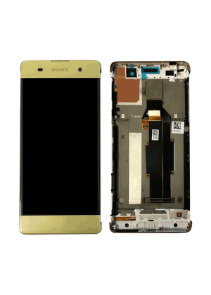 Original LCD Complete with Frame for Sony XA (F3111) - Color: Gold