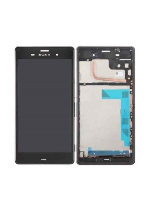 Original LCD Touch Screen with Frame for Sony Xperia Z3 - Color: Black