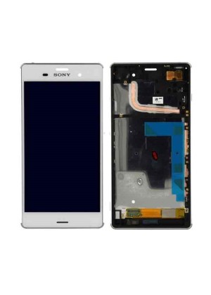 Original LCD and Touch Screen With Frame for Sony Xperia Z3 - Color: White