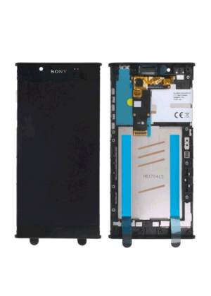 Original LCD Complete with Frame (Service Pack) for Sony Xperia L1 - Color: Black