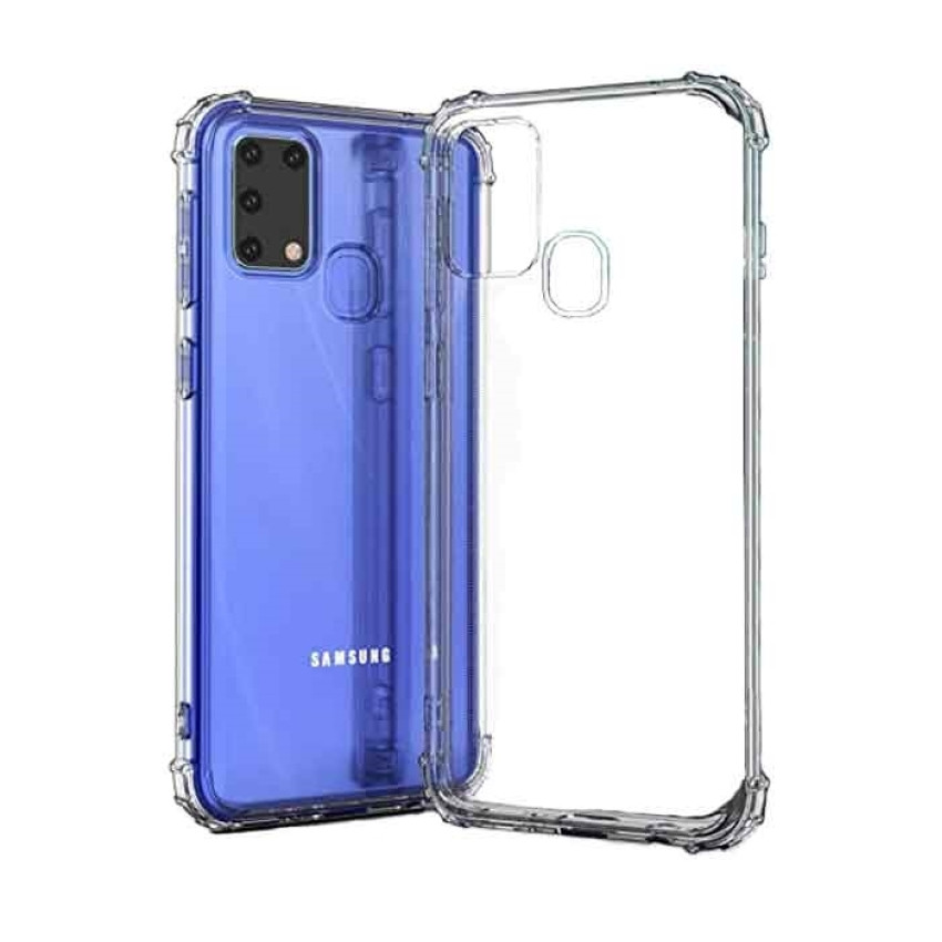 Θήκη Πλάτης Σιλικόνης Anti Shock για Samsung M315F Galaxy M31 - Χρώμα: Διάφανο