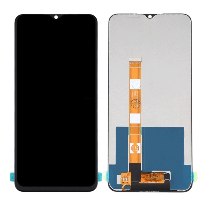 OEM Οθόνη LCD με Μηχανισμό Αφής για OPPO Realme C11 2020 (RMX2185) / C12 2020 (RMX2189) / C15 2020 (RMX2180- RMX2186) - Χρώμα: Μαύρο