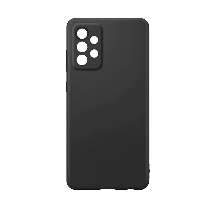 Θήκη Πλάτης Σιλικόνης Απλή για Samsung A725F Galaxy A72 - Χρώμα: Μαύρο
