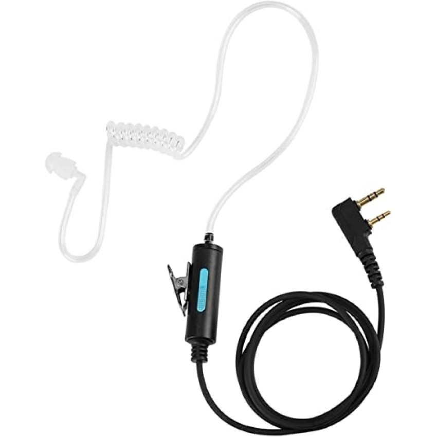 Ακουστικά τύπου Earpiece Security  for BAOFENG διαφανές με μικρόφωνο PTT Acoustic Tube 2 Pin