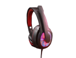 Konigsaigg K1 Pro Gaming Ακουστικά Υπολογιστή RGB LED / PC Gaming Headset - Χρώμα: Μαύρο-Κόκκινο