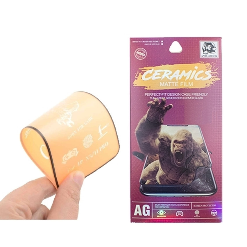 Ceramic Matte Full Cover Full Glue Tζαμάκι Προστασίας Οθόνης για Huawei P Smart 2019