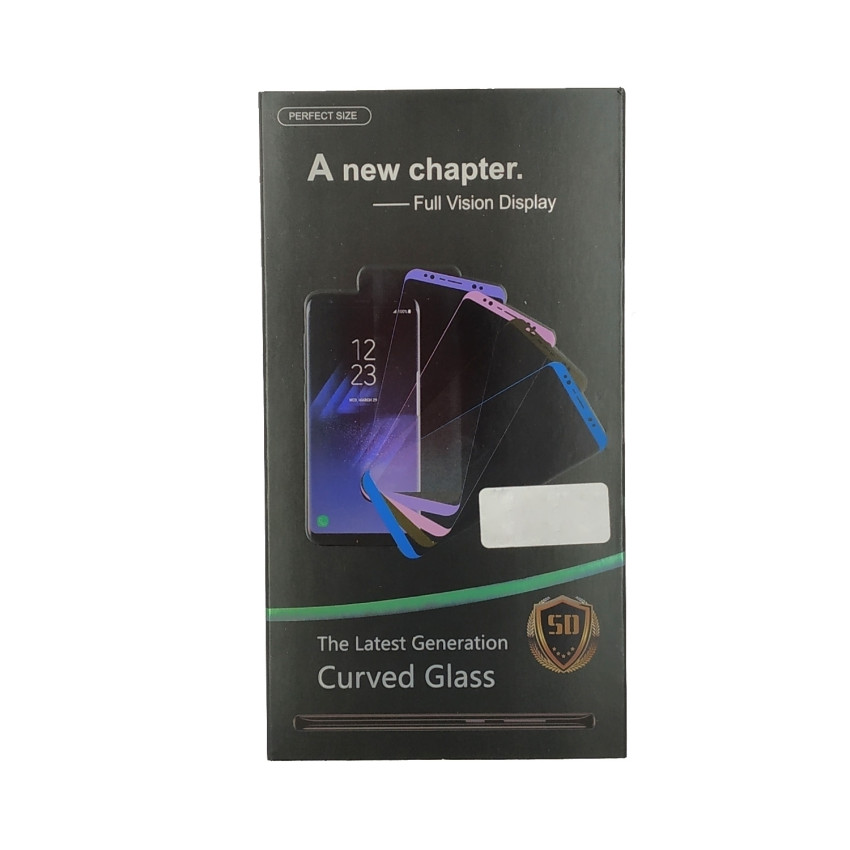 Full Cover Side Glue Tζαμάκι Προστασίας Οθόνης για Samsung Galaxy N970F Note 10 - Χρώμα: Μαύρο