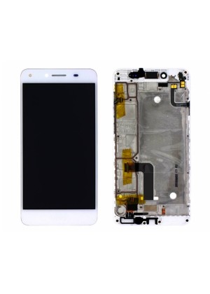 Complete LCD with Frame for Huawei Y6 II (Service Pack) 97070PMV - Color: White