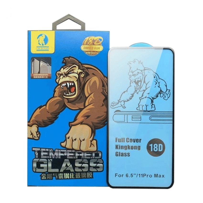 Full Glue Full Cover Tζαμάκι Προστασίας Οθόνης για Samsung Galaxy G95F S8 Plus - Χρώμα: Μαύρο